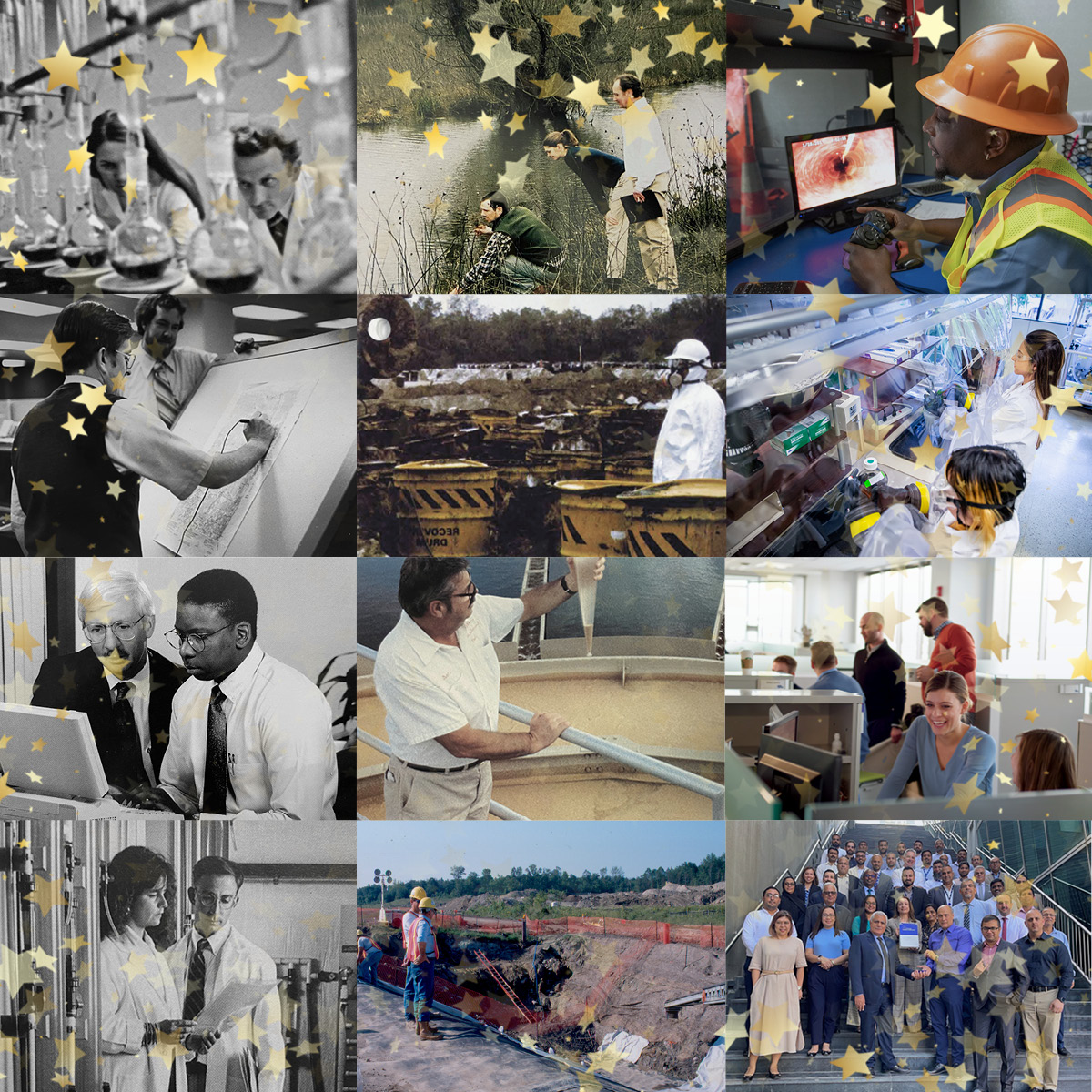history timeline collage