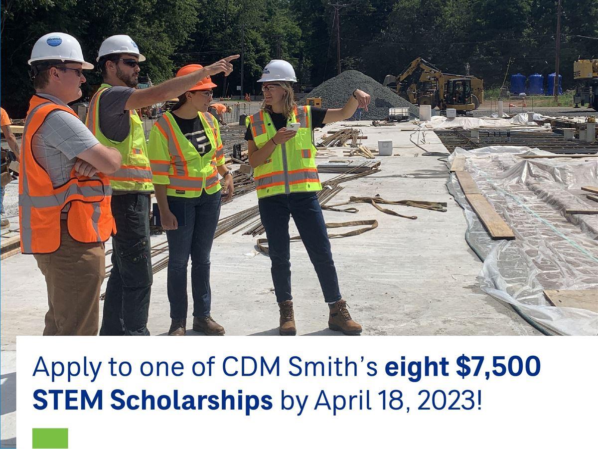 cdm smith $7,500 scholarships