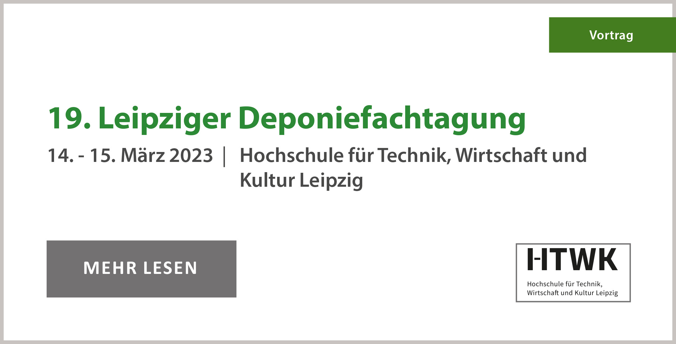 19. Leipziger Deponiefachtagung
