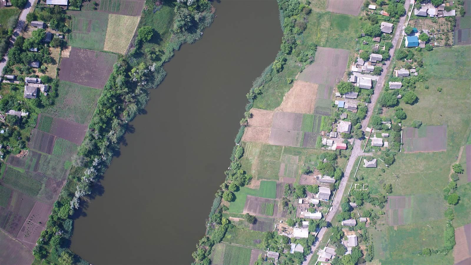 aerial riverbank view gis and spatial analysis