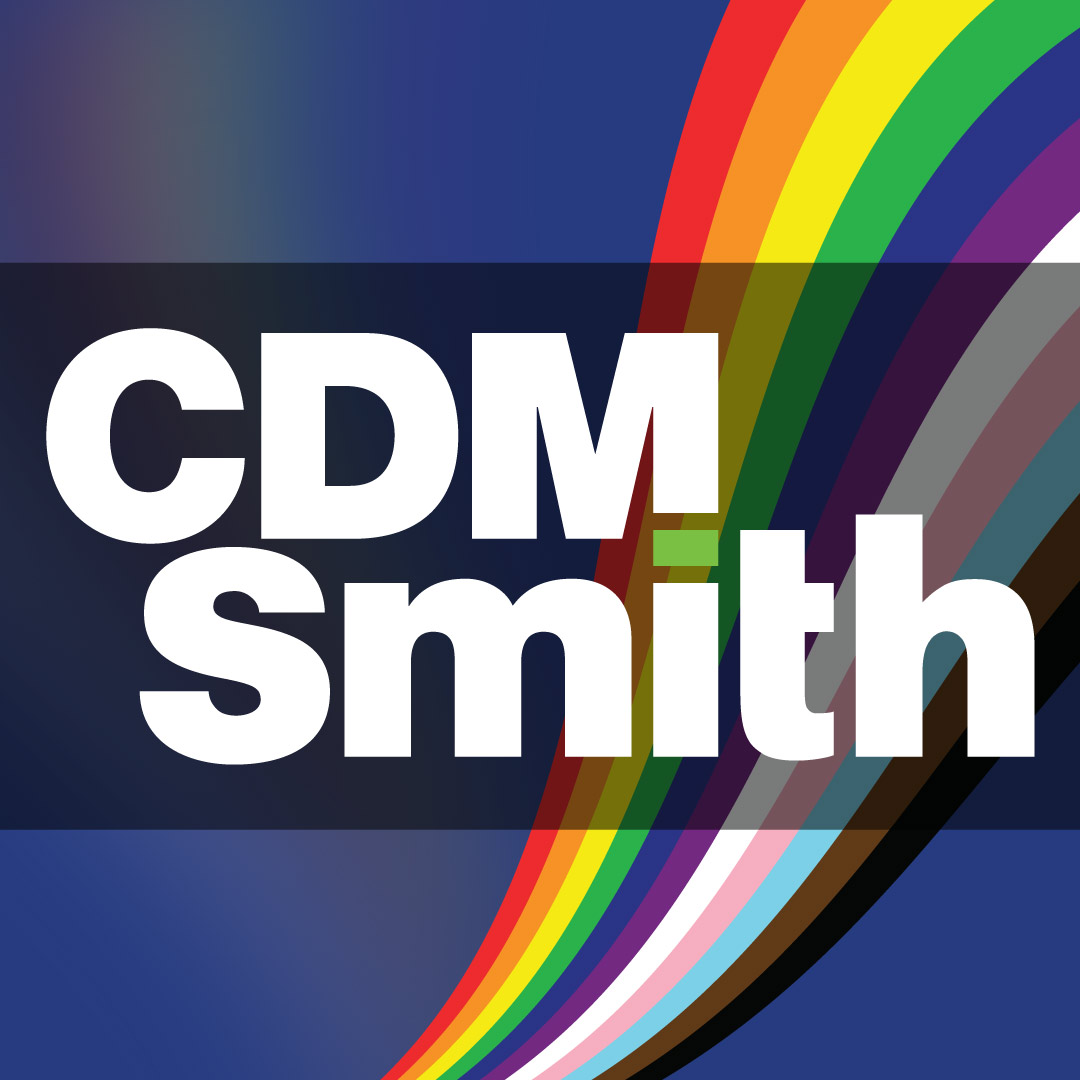 CDM Smith logo with rainbow