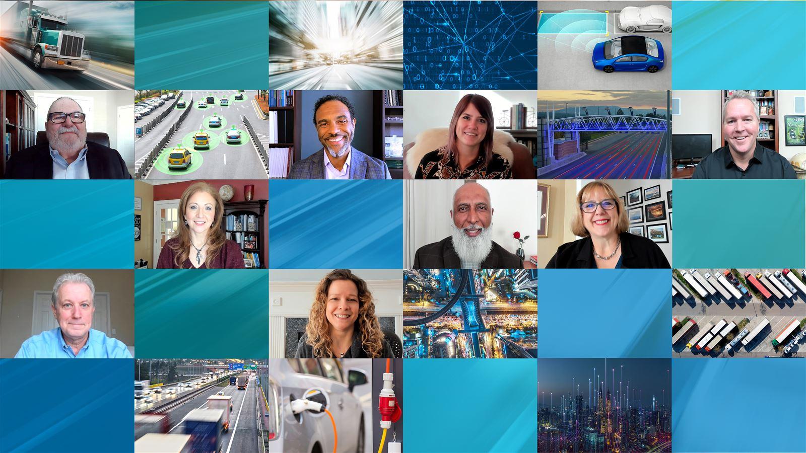 transportation collage