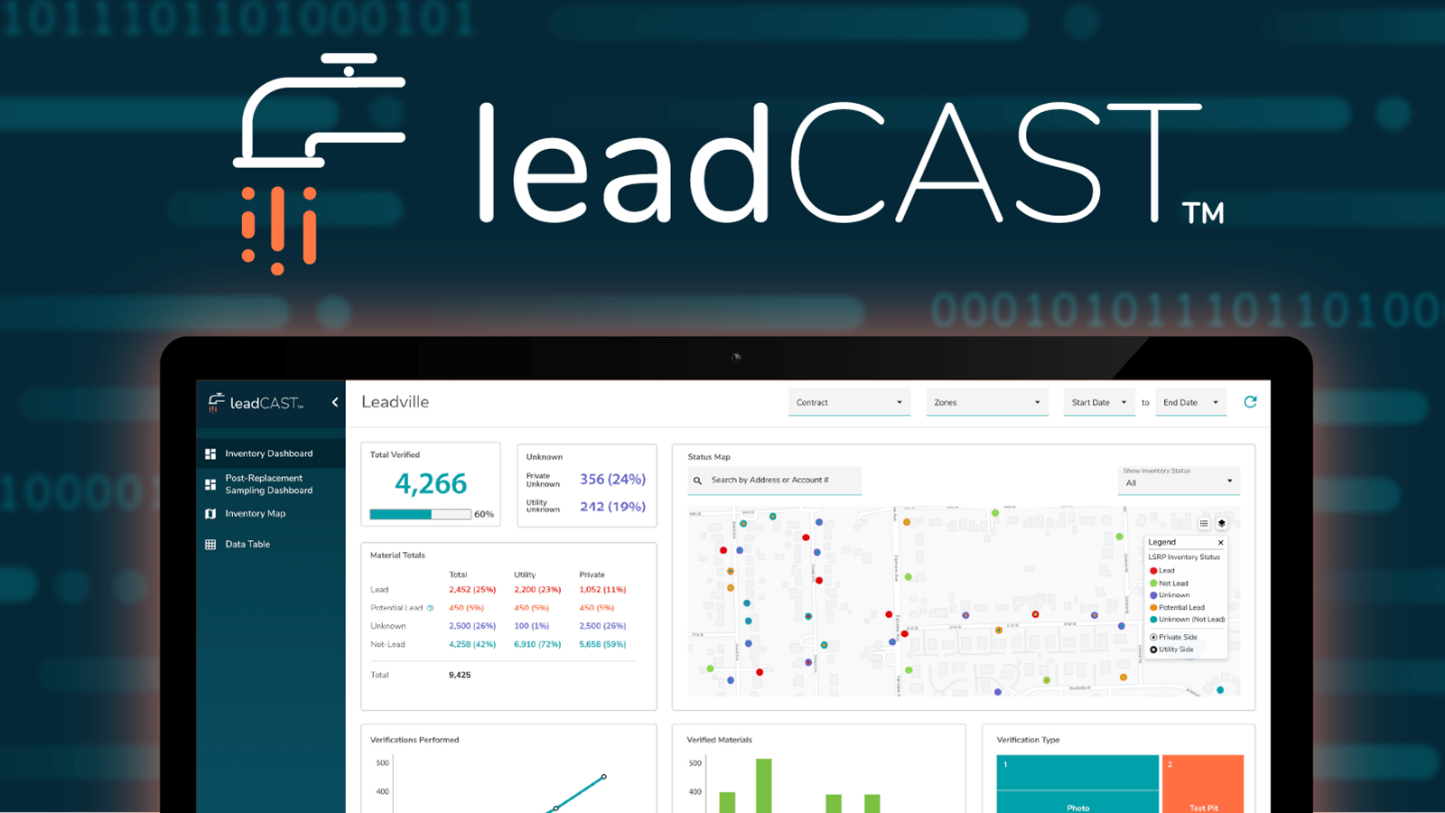 leadCAST - Lead Service Line Data Management Software