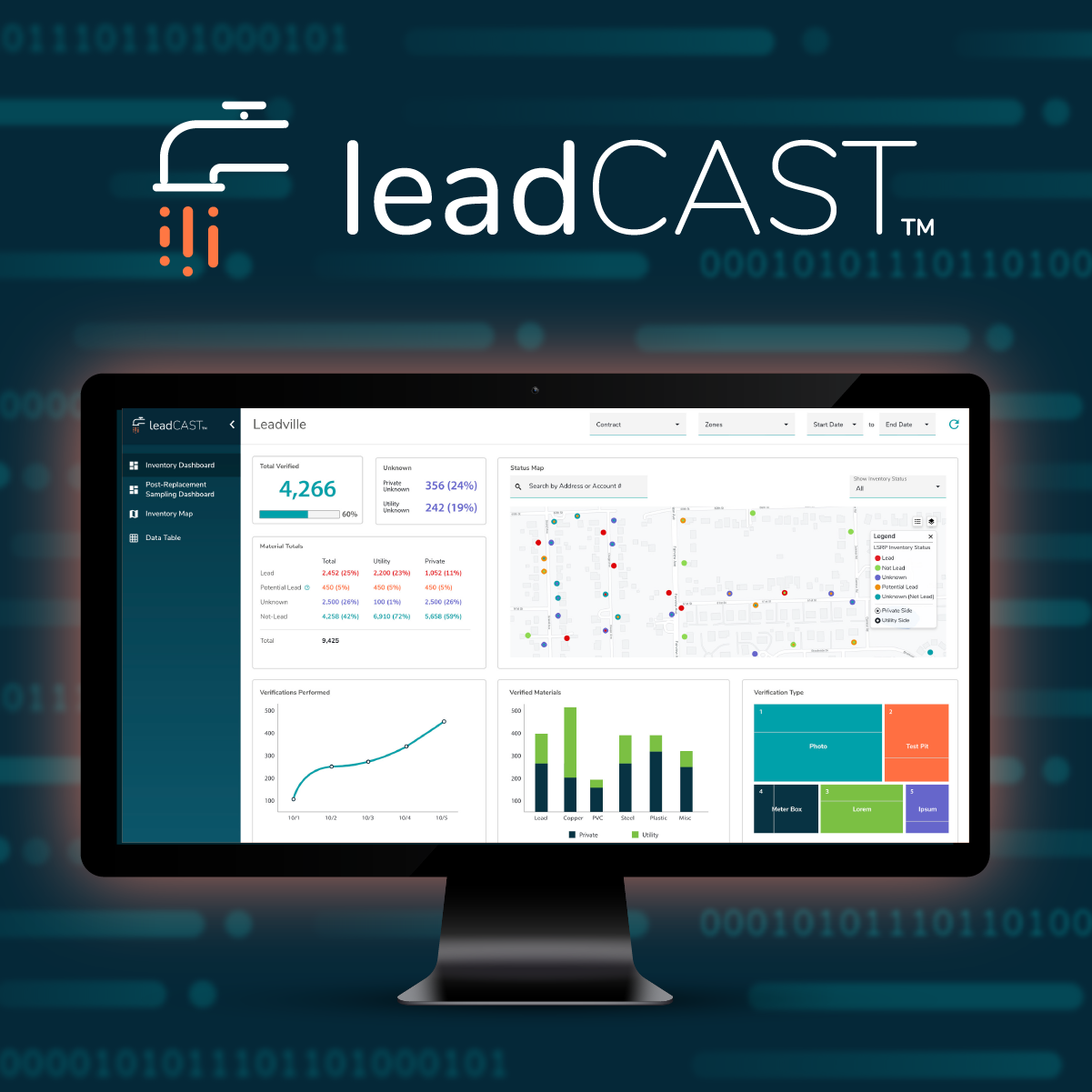 leadCAST - Lead Service Line Data Management Software