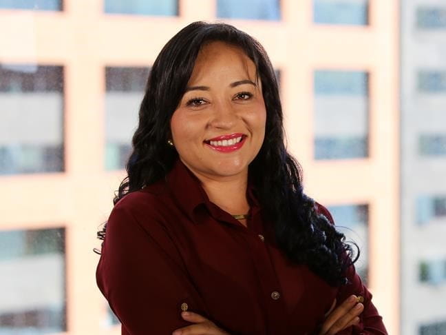 Leydi Gutierrez smiling