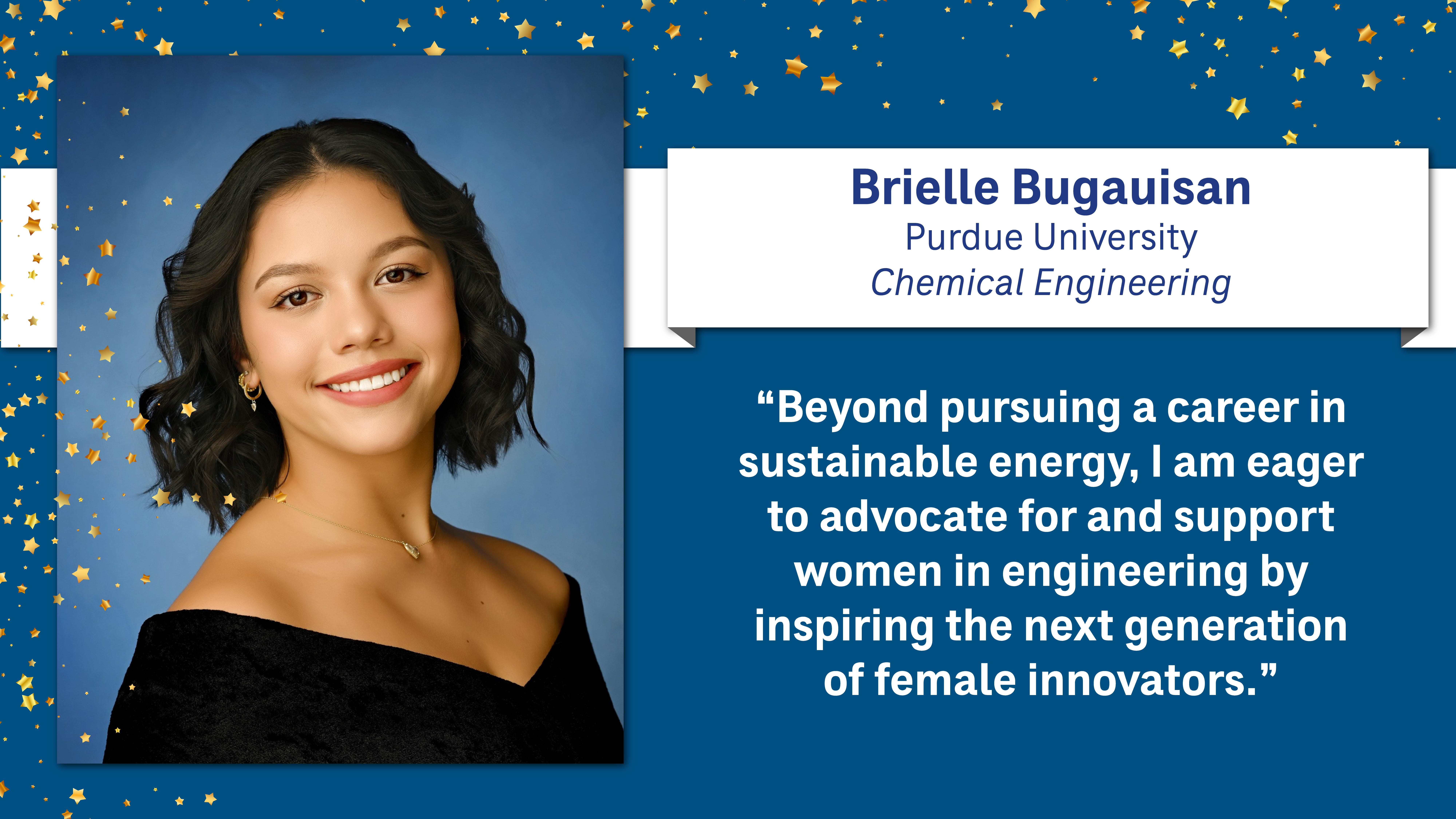 Brielle Bugauisan Scholarship Recipient