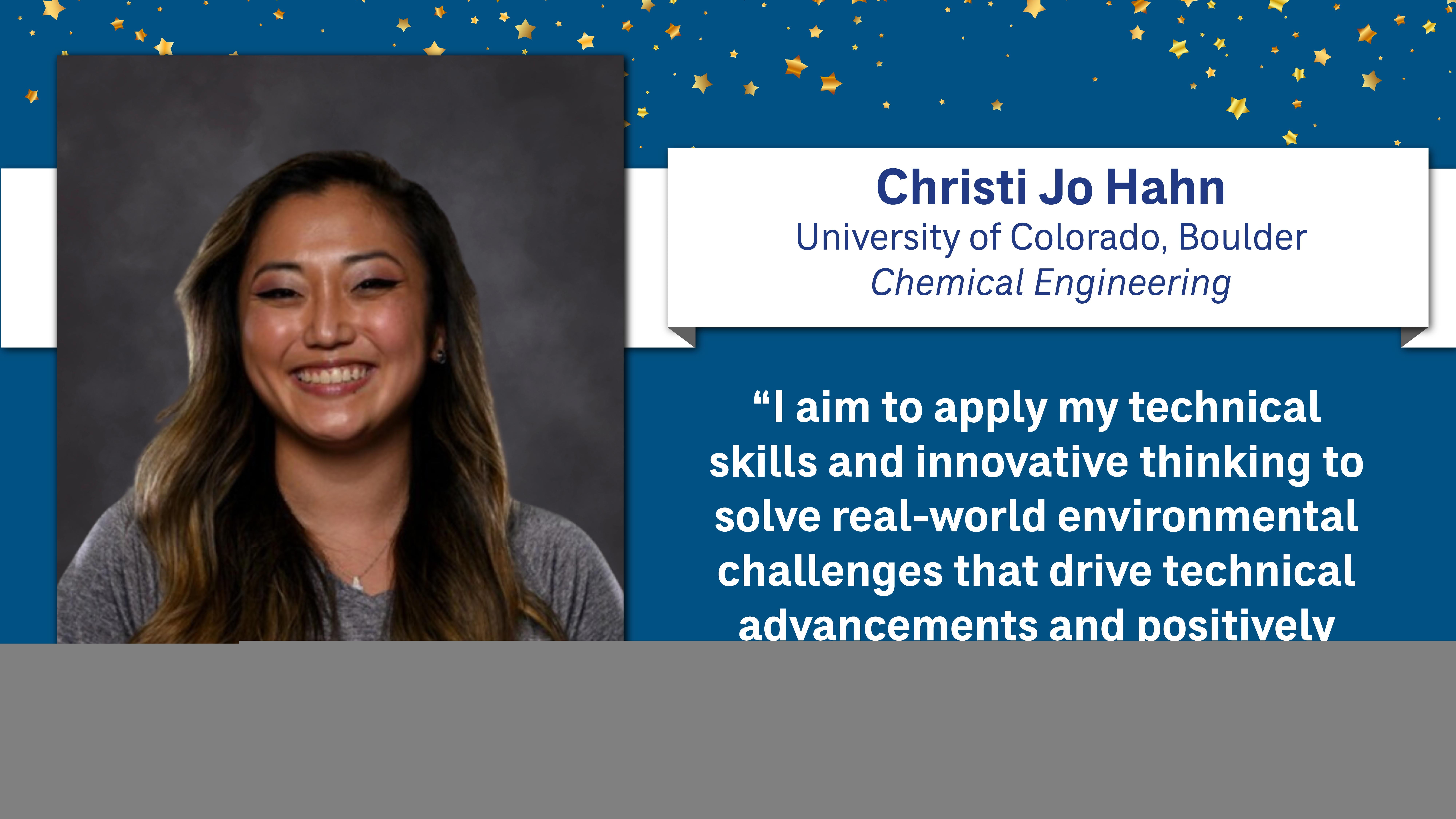 Christi Jo Hahn Scholarship Recipient