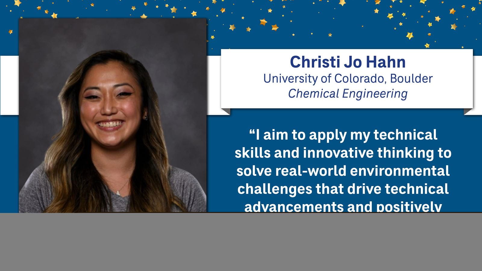 Christi Jo Hahn Scholarship Recipient