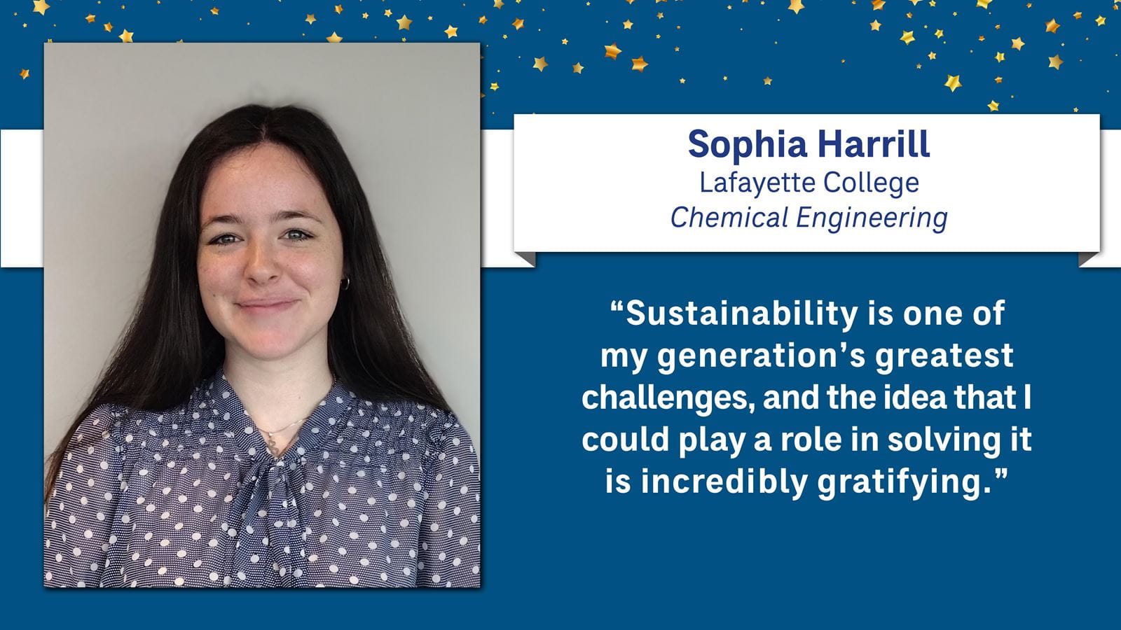 Sophia Harrill Scholarship Recipient