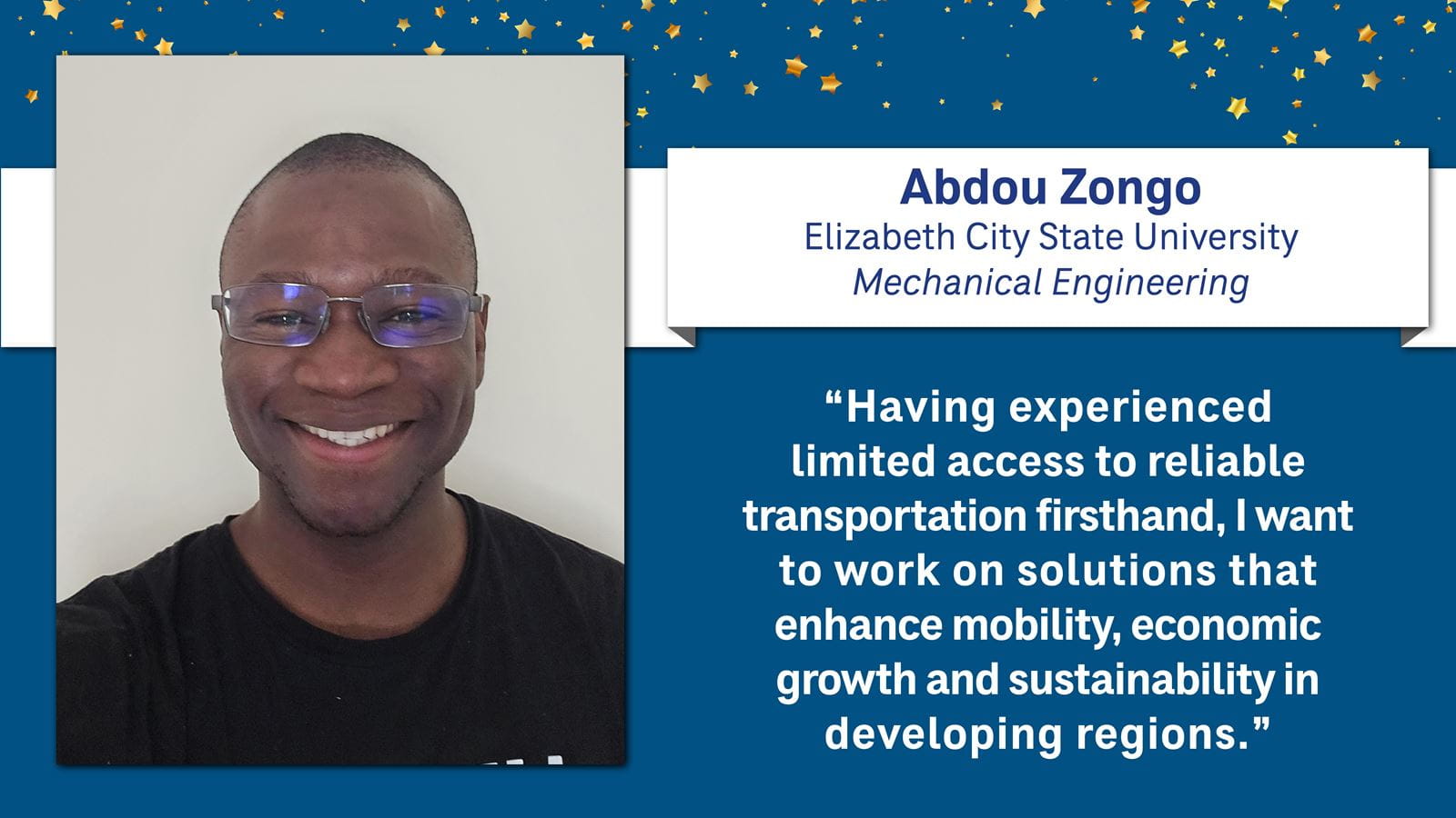 Abdou Zongo Scholarship Recipient