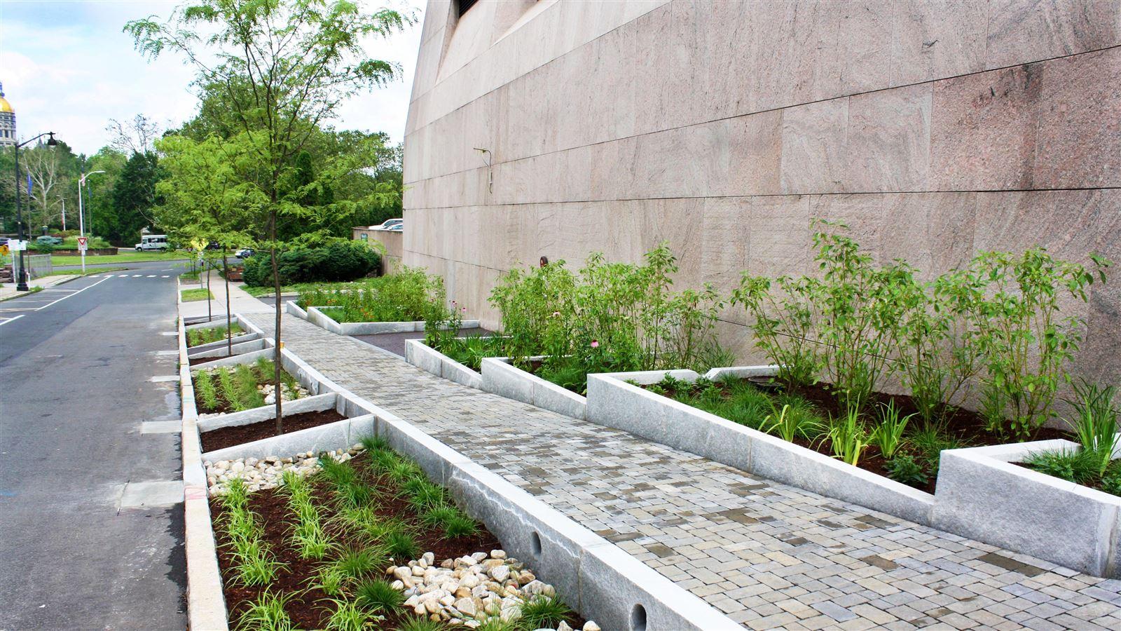 Hartford MDC Headquarters Rain Garden