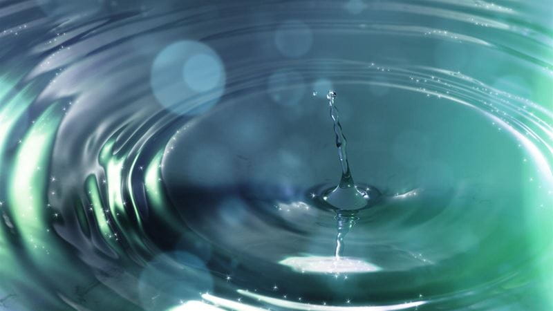 Wassertropfen im Grundwasser