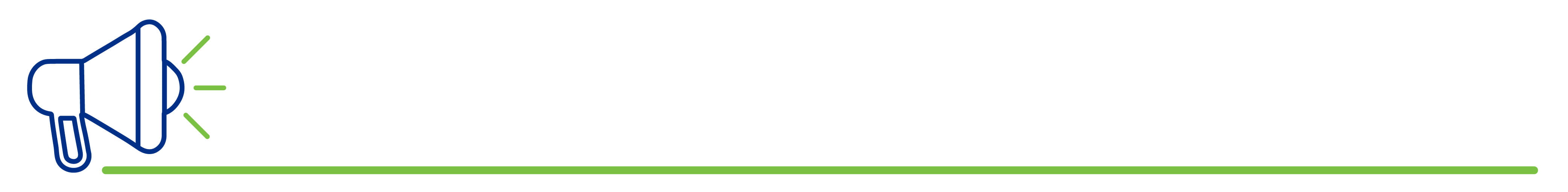 Megaphone for resident outreach icon