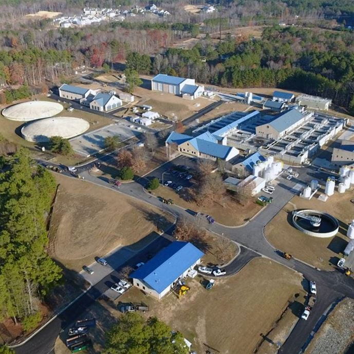 Aerial of Water Treatment Plant