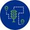 Transportation efficiency icon