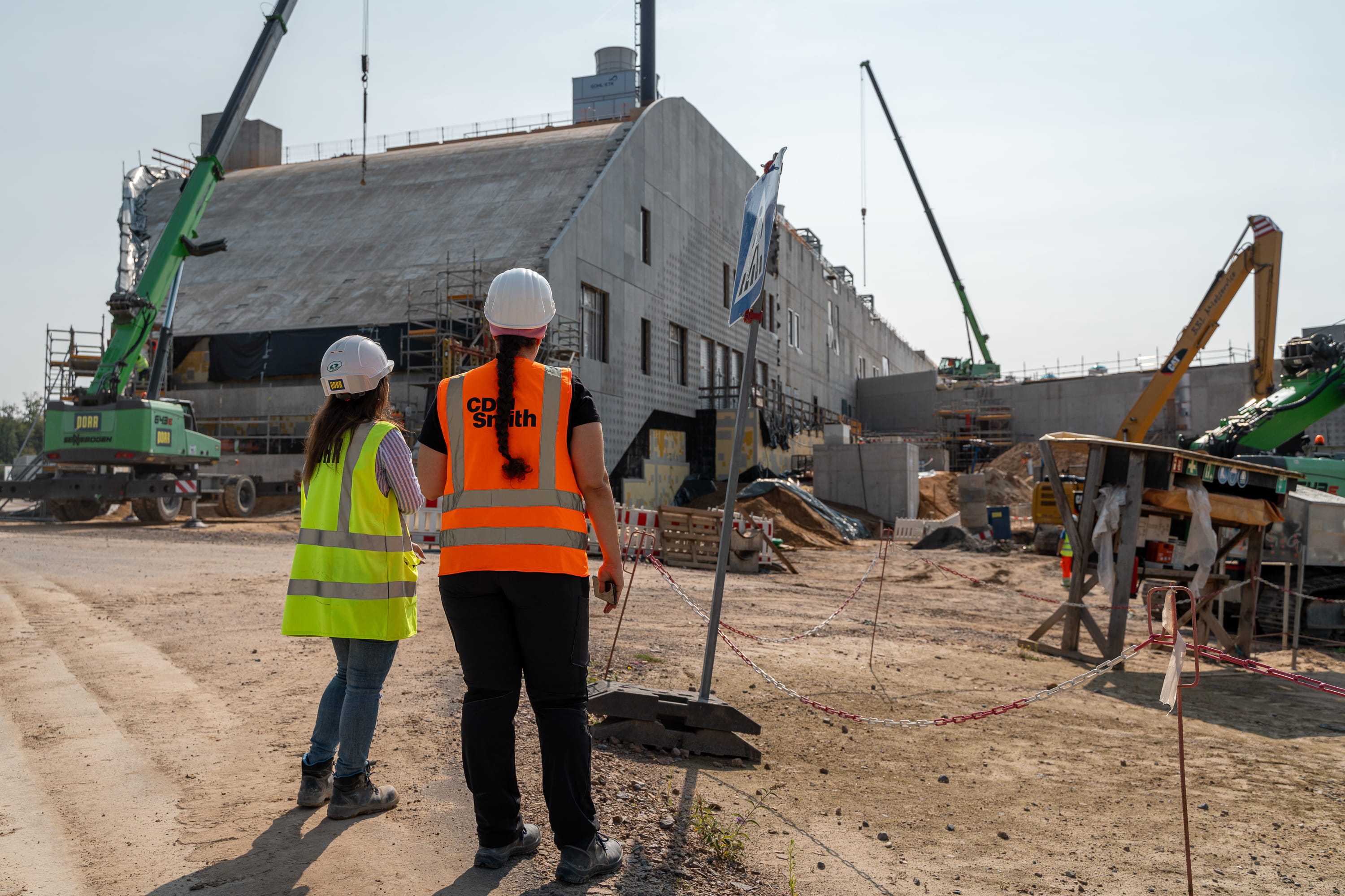  FAIR Darmstadt main utility building, side view