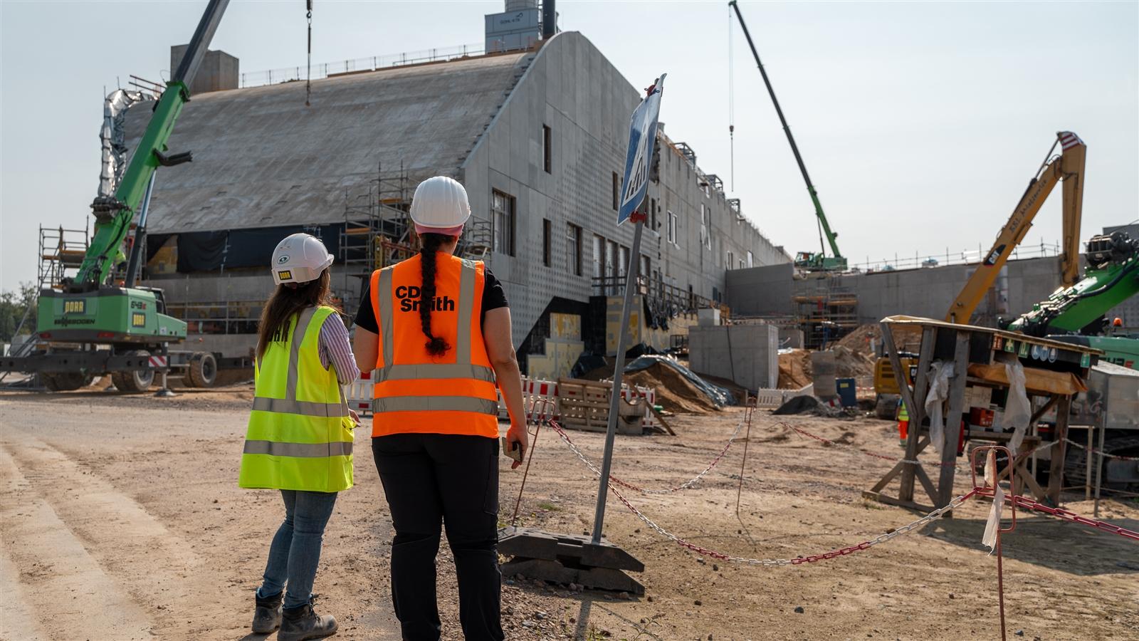  FAIR Darmstadt main utility building, side view