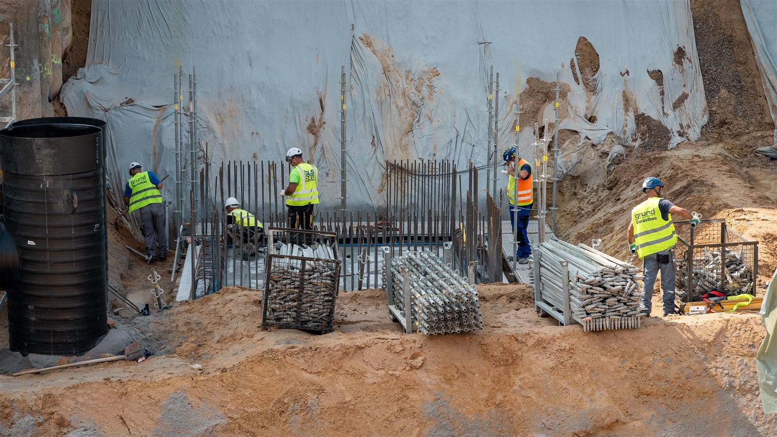  FAIR Darmstadt shaft for electrical conduits