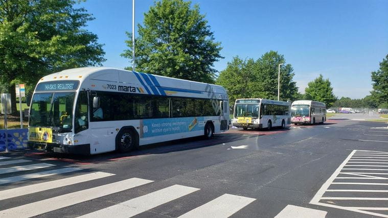 Marta bus at station