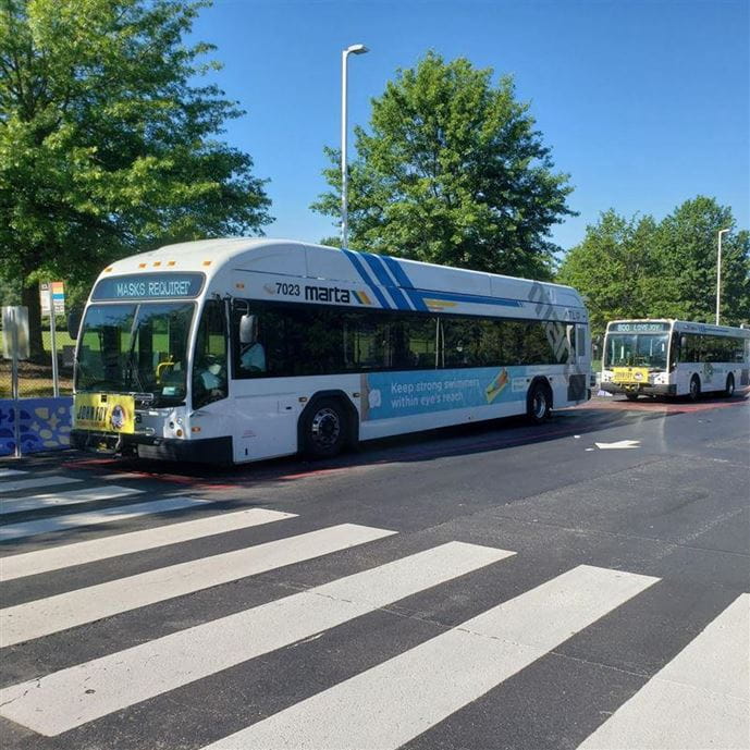 Marta bus at station