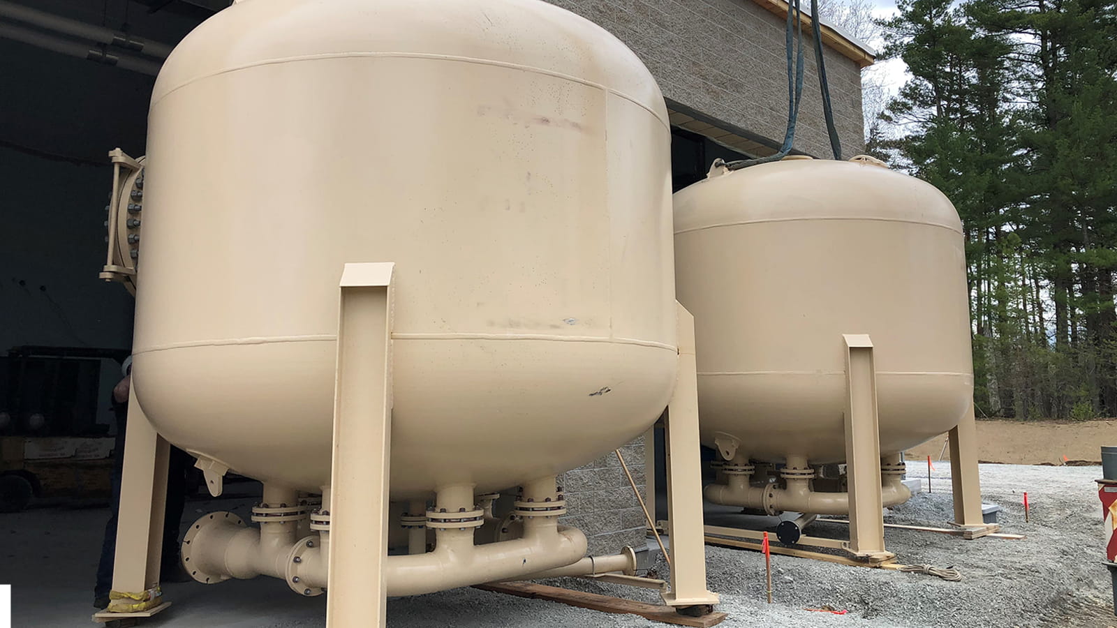 Grove Pond Anion Exchange vessels