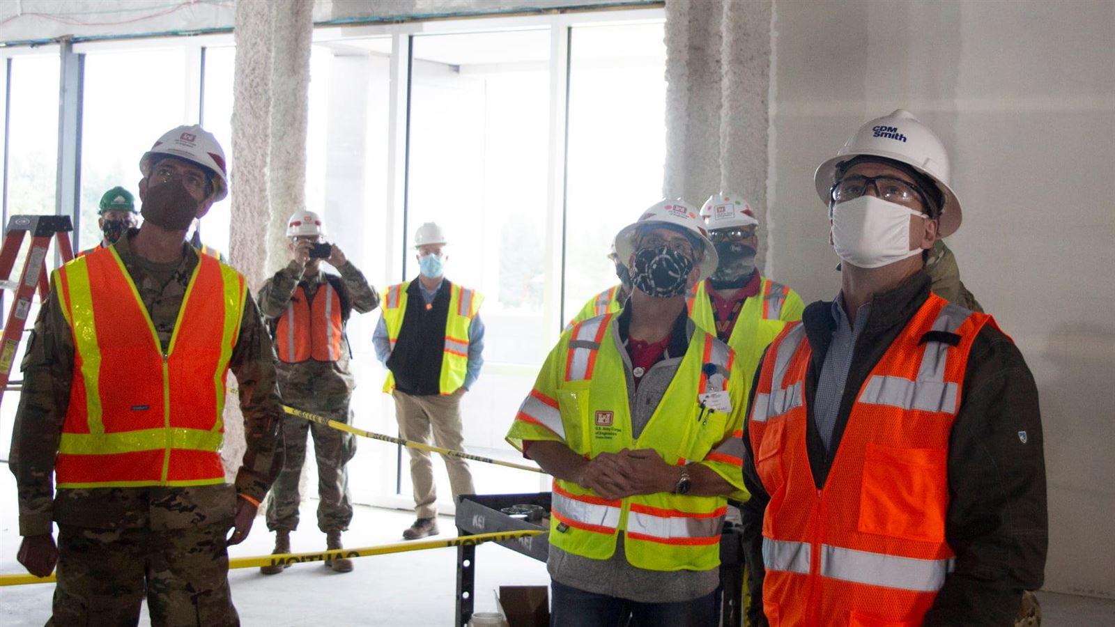 Montana Governor Steve Bullock tours the facility