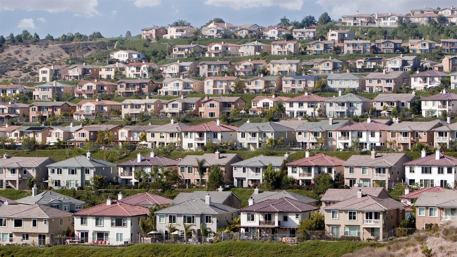 populated hills