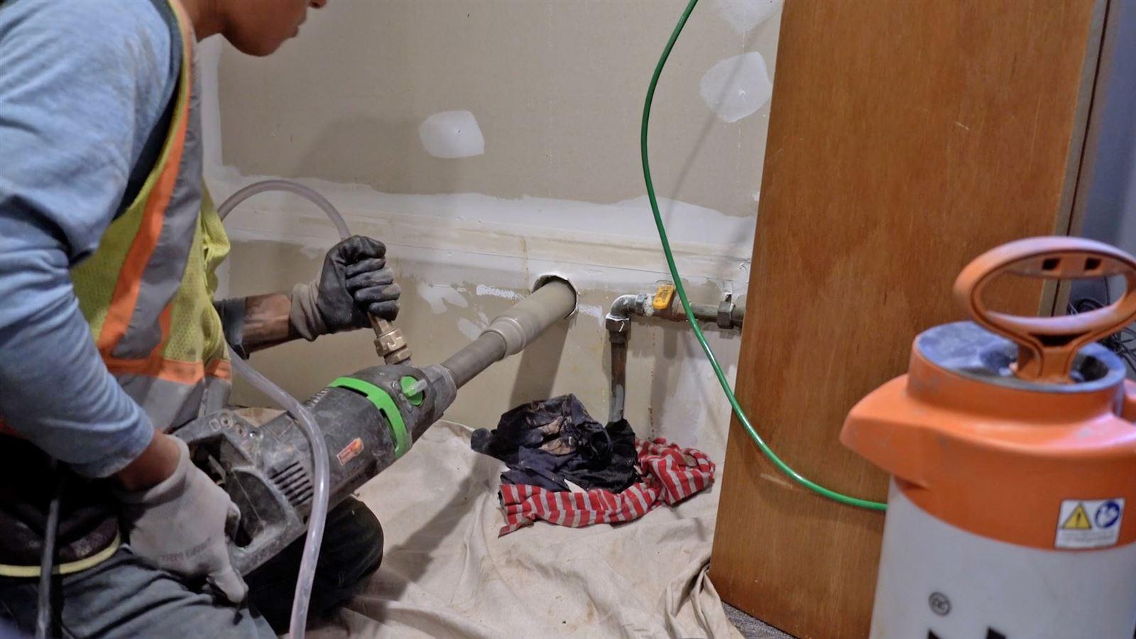 Construction on Passaic Valley LSLRP