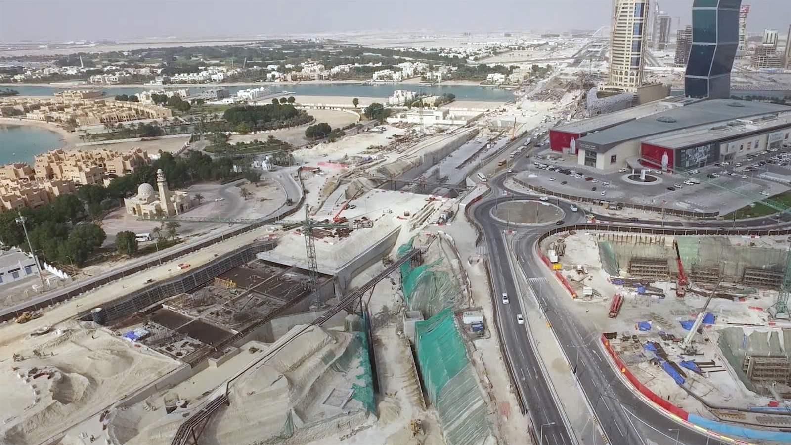 Lusail Transportation Corridor construction