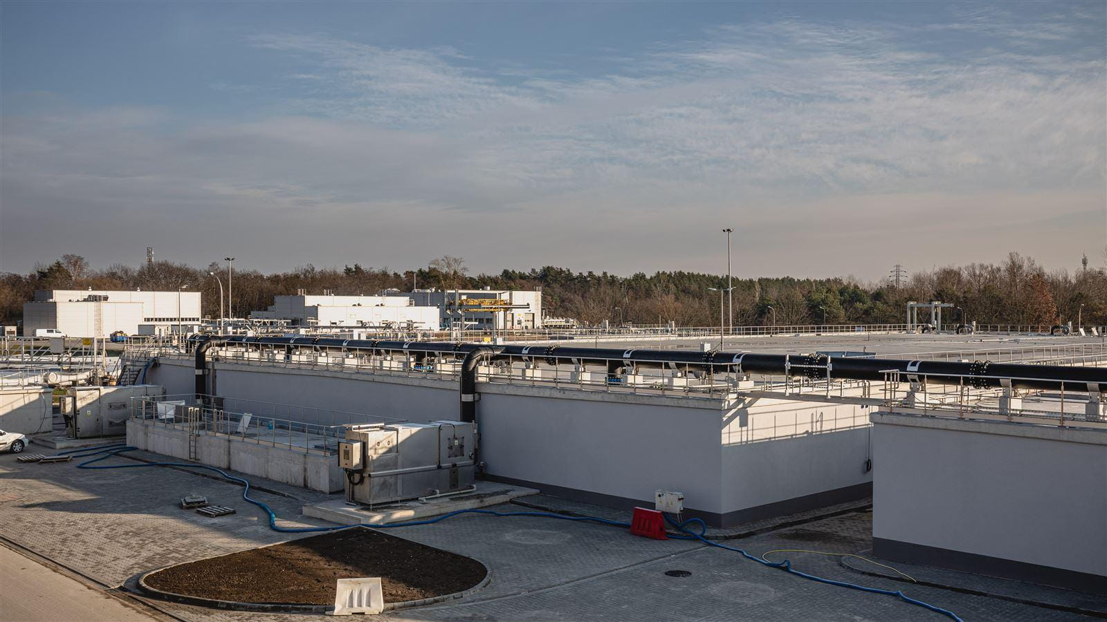 Retention tank in Warsaw