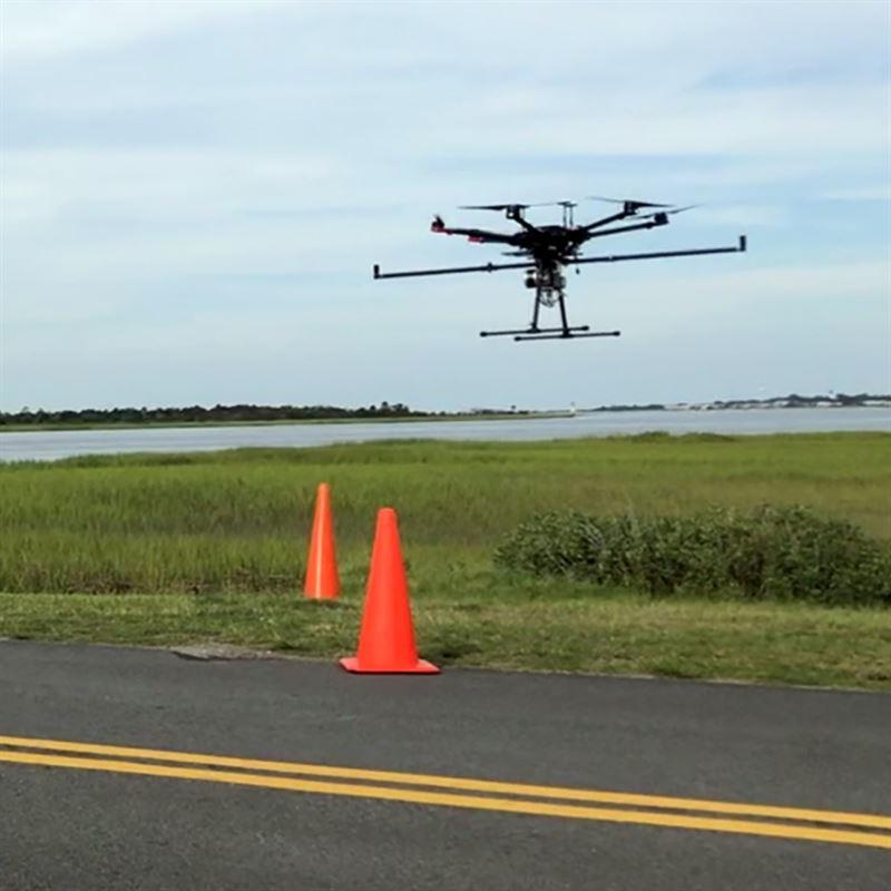 Drone in flight