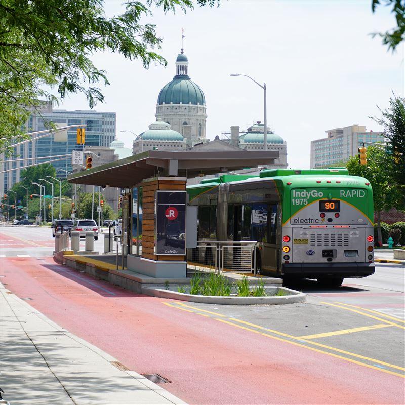 IndyGo's Red Line all-electric bus rapid transit